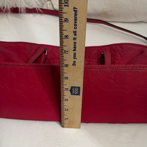 Coach Red Quilted Leather Tote Bag - Picture 7 of 11